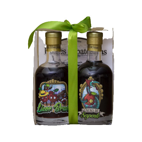Caixa Licor Veneno de Serpente 20 cl   Licor Bravo (Ginjinha Ribatejo) 20cl